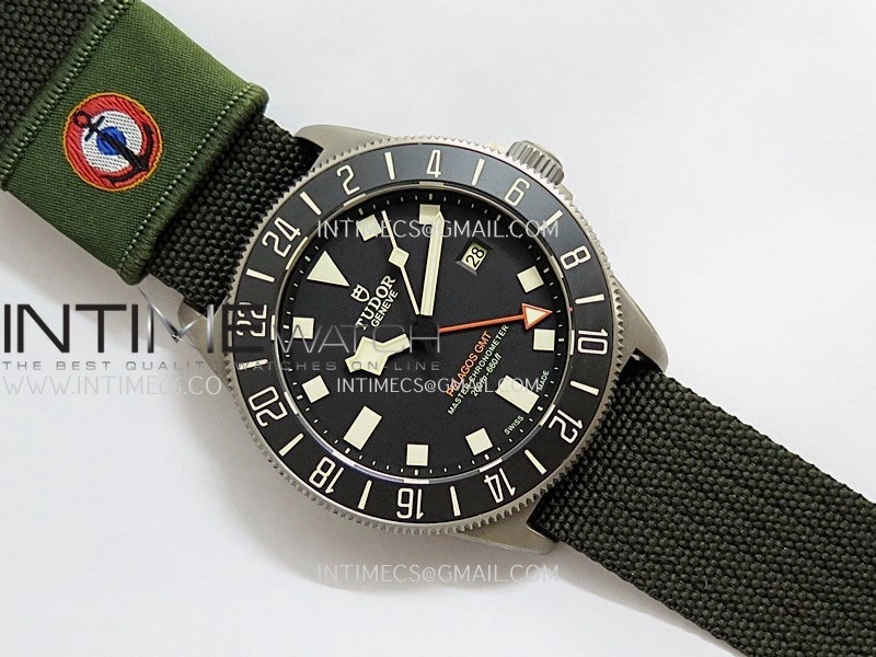 Pelagos M2542G247NU-0002 Ti B12 1:1 Best Edition Black dial Black Ceramic Bezel On Nylon Strap Miyota A2836