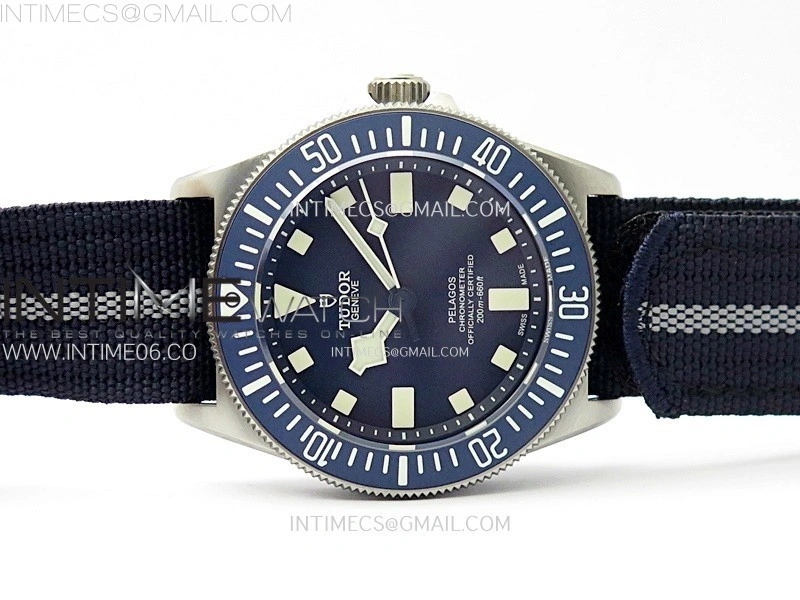Pelagos M25707B 23-0001 Ti M+F 1:1 V4 Best Edition Blue dial Blue Ceramic Bezel on Nylon Strap Miyota 8N-24