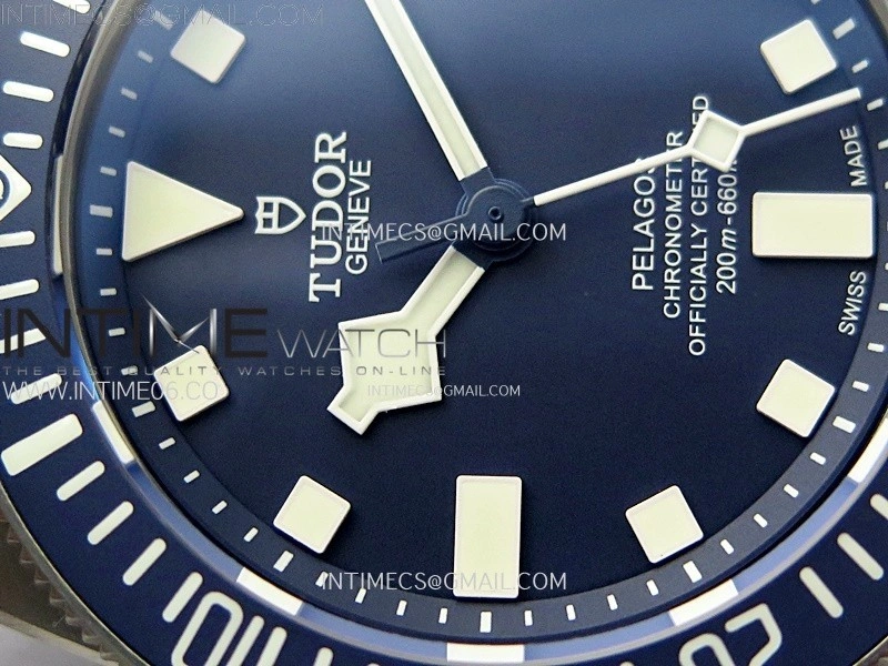 Pelagos M25707B 23-0001 Ti M+F 1:1 V4 Best Edition Blue dial Blue Ceramic Bezel on Nylon Strap Miyota 8N-24