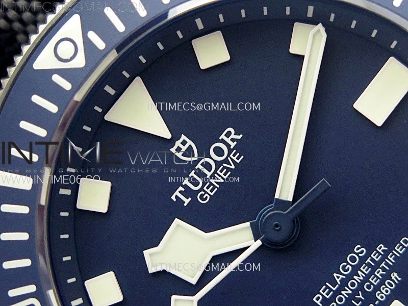 Pelagos M25707B 23-0001 Ti M+F 1:1 V4 Best Edition Blue dial Blue Ceramic Bezel on Nylon Strap Miyota 8N-24