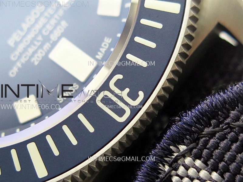 Pelagos M25707B 23-0001 Ti M+F 1:1 V4 Best Edition Blue dial Blue Ceramic Bezel on Nylon Strap Miyota 8N-24