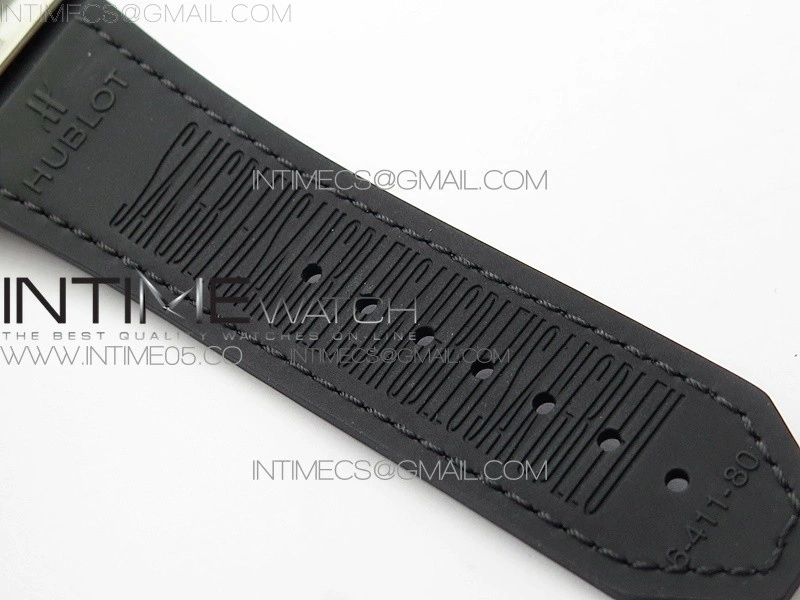 Big Bang Sang Bleu Ti WWF 1:1 Best Edition Black Skeletonal Dial On Black Gummy Strap Asian HB1213 V2