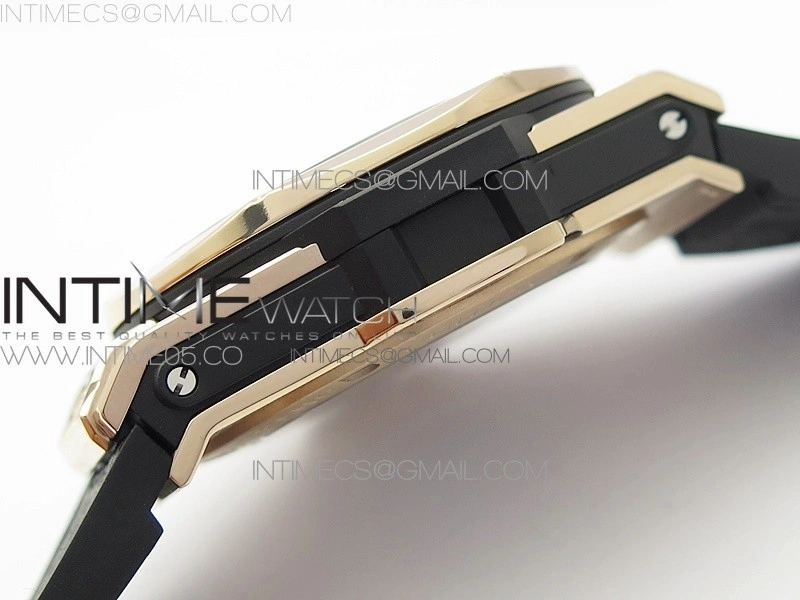 Big Bang Sang Bleu RG Ti WWF 1:1 Best Edition Black Skeletonal Dial On Black Gummy Strap Asian HB1213 V2