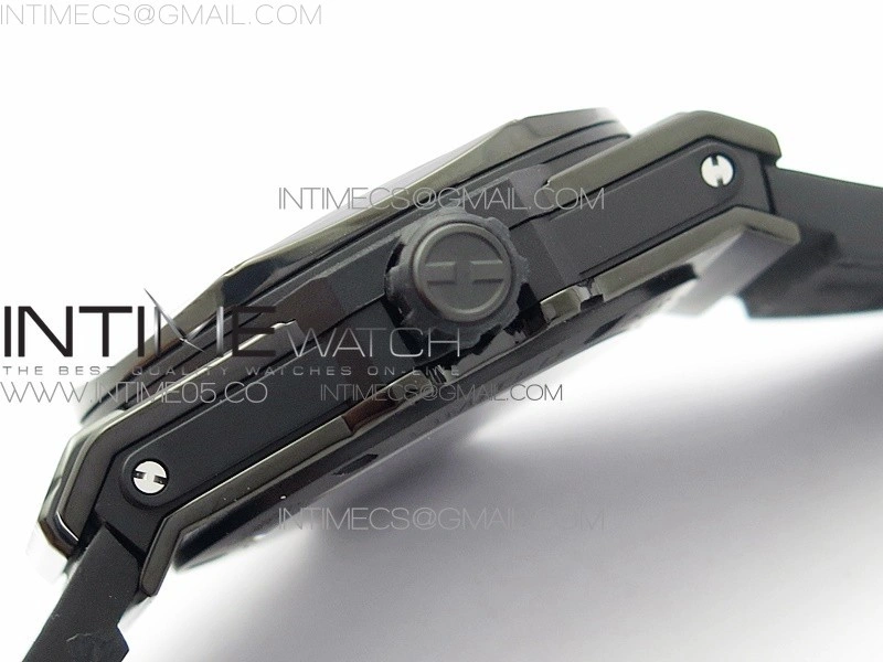 Big Bang Sang Bleu DLC Ti WWF 1:1 Best Edition Black Skeletonal Dial On Black Gummy Strap Asian HB1213 V2
