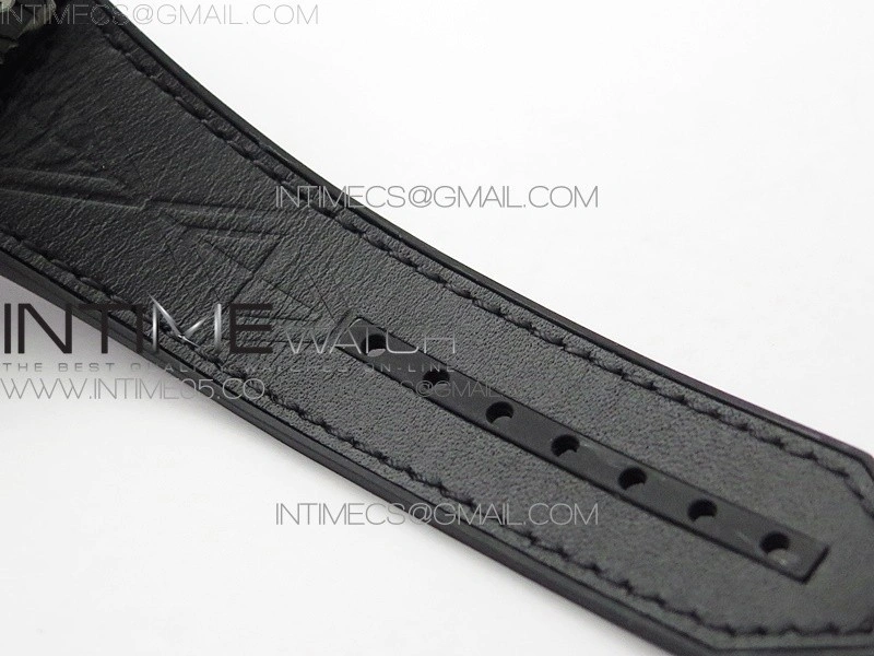 Big Bang Sang Bleu DLC Ti WWF 1:1 Best Edition Black Skeletonal Dial On Black Gummy Strap Asian HB1213 V2