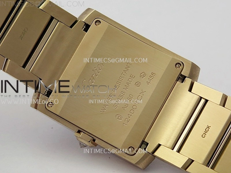 Tank Francaise Ladies 27mm Diamond Bezel RG 8848F 1:1 Best Edition Silver Dial on RG Bracelet Ronda Quartz V2