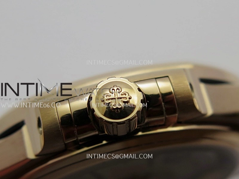 Nautilus 7118 Ladies Diamond Bezel RG DDF 1:1 Best Edition Silver Dial On RG Bracelet Super Clone DD324