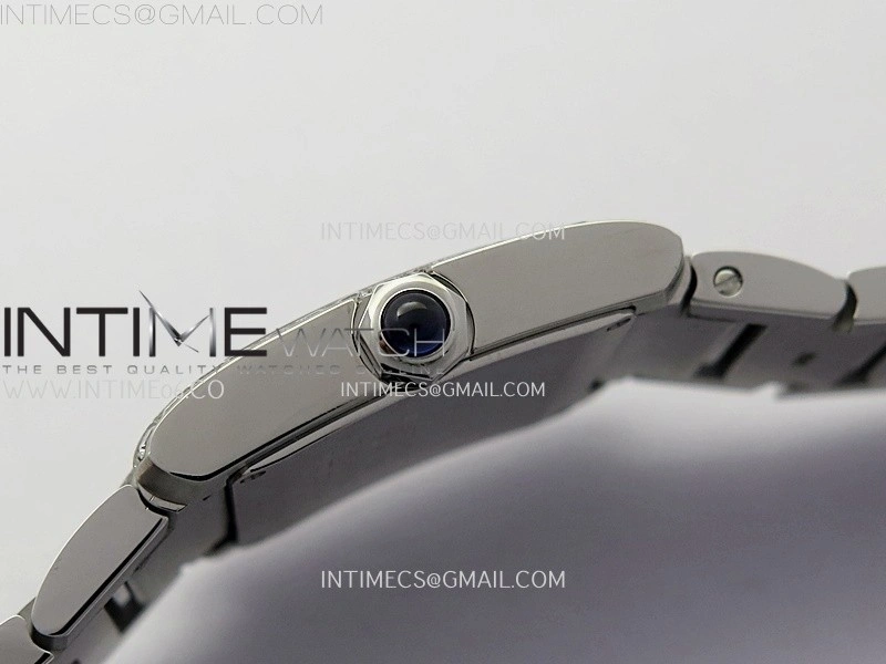 Tank Francaise Ladies 27mm Diamond Bezel SS 8848F 1:1 Best Edition Silver Dial on SS Bracelet Ronda Quartz V2