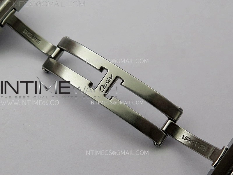 Tank Francaise Ladies 27mm Diamond Bezel SS 8848F 1:1 Best Edition Silver Dial on SS Bracelet Ronda Quartz V2
