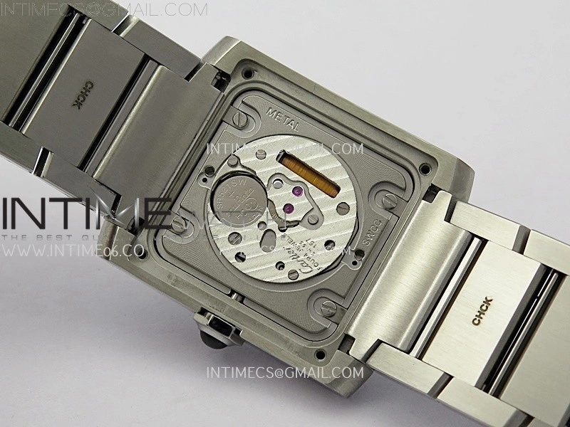 Tank Francaise Ladies 27mm Diamond Bezel SS 8848F 1:1 Best Edition Silver Dial on SS Bracelet Ronda Quartz V2