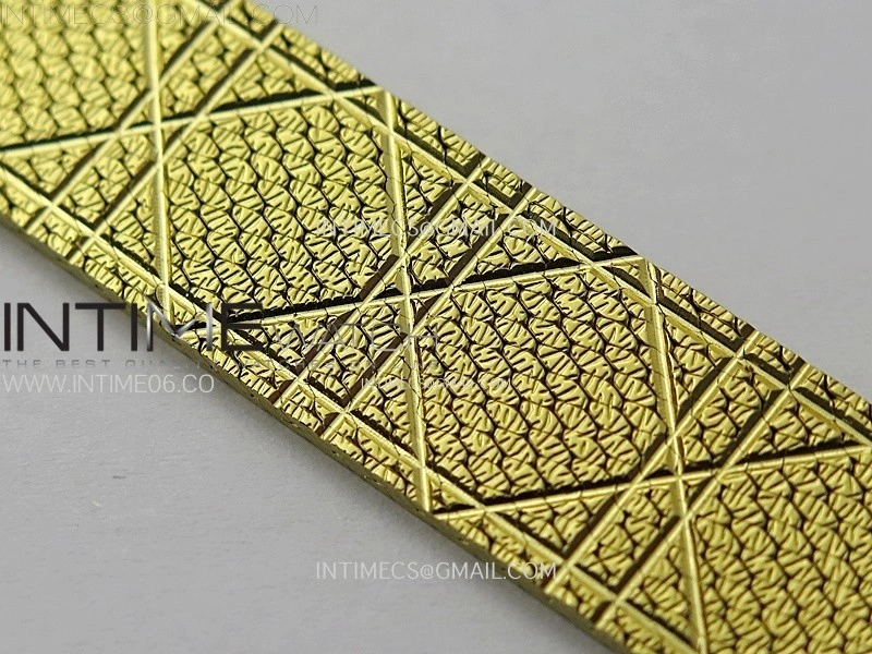 La D de dior Satine 25mm Diamond Bezel YG Case 8848F 1:1 Best Edition Gold Dial on YG bracelet Swiss Quartz