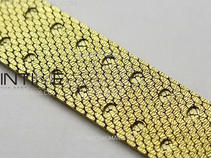 La D de dior Satine 25mm Diamond Bezel YG Case 8848F 1:1 Best Edition Gold Dial on YG bracelet Swiss Quartz