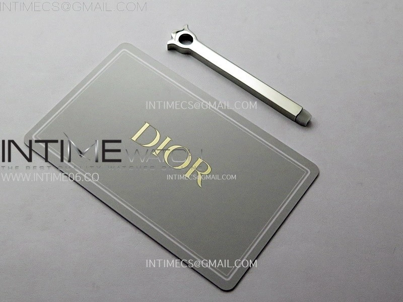 La D de dior Satine 25mm Diamond Bezel YG Case 8848F 1:1 Best Edition Gold Dial on YG bracelet Swiss Quartz