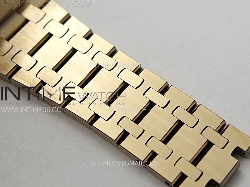 Lady Royal Oak 33mm 67651 Diamonds Bezel RG ZF 1:1 Best Edition RG Textured Dial on RG Bracelet RONDA Quartz
