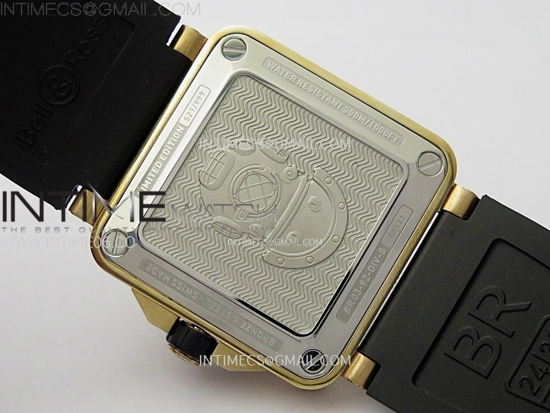 BR 03-92 Diver Ceramic Bezel Bronze B12 1:1 Best Edition Green Dial on Black Rubber Strap MIYOTA 9015