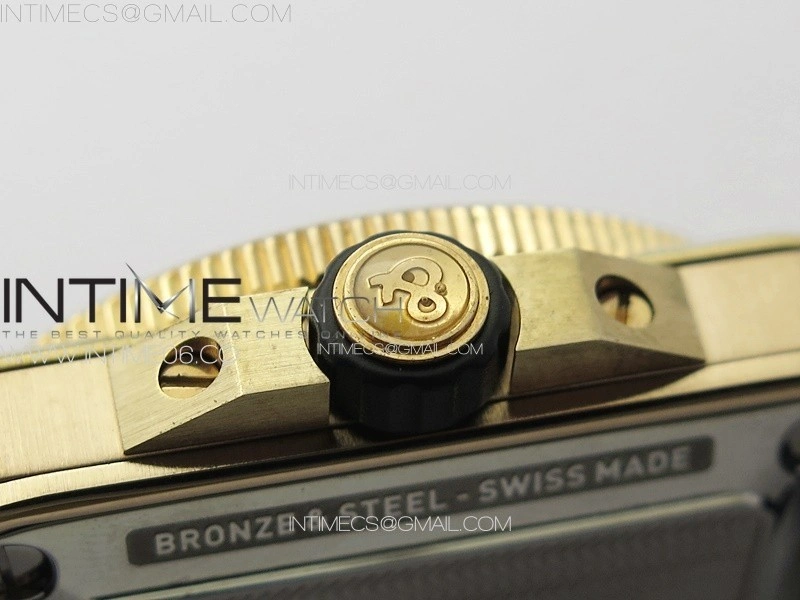 BR 03-92 Diver Ceramic Bezel Bronze B12 1:1 Best Edition Green Dial on Gray Leather Strap MIYOTA 9015