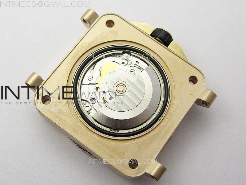 BR 03-92 Diver Ceramic Bezel Bronze B12 1:1 Best Edition Green Dial on Gray Leather Strap MIYOTA 9015