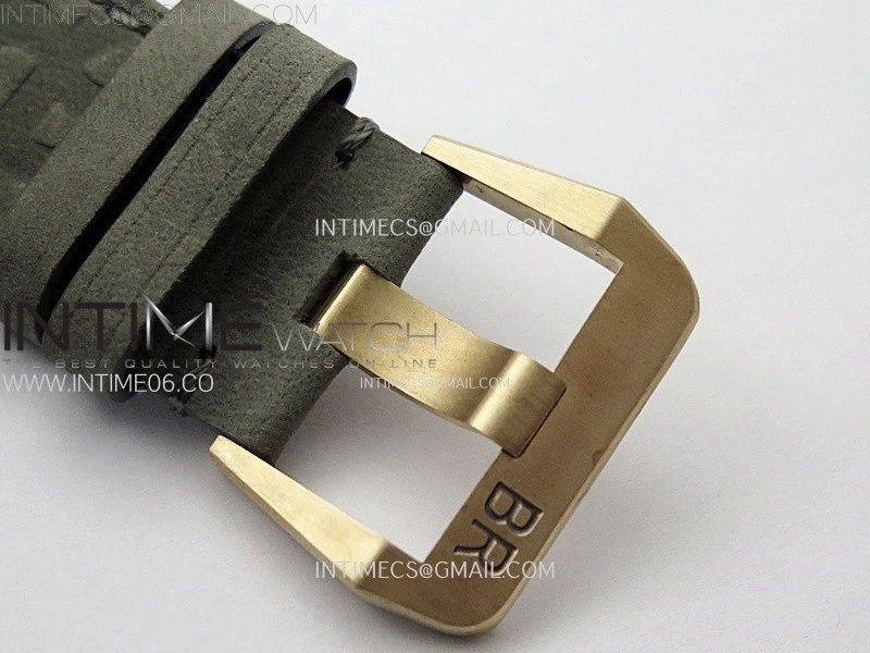 BR 03-92 Diver Ceramic Bezel Bronze B12 1:1 Best Edition Green Dial on Gray Leather Strap MIYOTA 9015