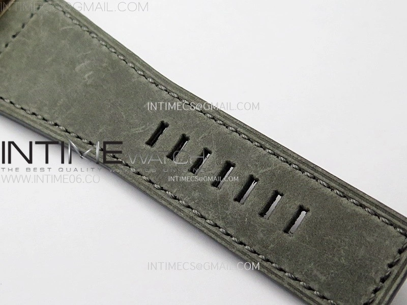 BR 03-92 Diver Ceramic Bezel Bronze B12 1:1 Best Edition Green Dial on Gray Leather Strap MIYOTA 9015