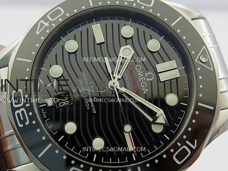 Seamaster Diver 300M Black Ceramic Bezel V4 VSF 1:1 Best Edition Black Dial On SS Bracelet Super Clone Asian 8800