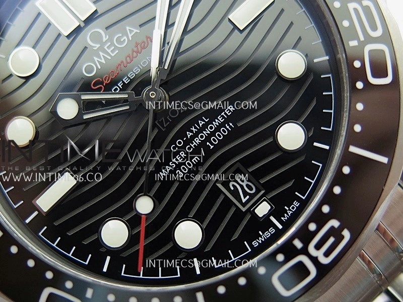 Seamaster Diver 300M Black Ceramic Bezel V4 VSF 1:1 Best Edition Black Dial On SS Bracelet Super Clone Asian 8800