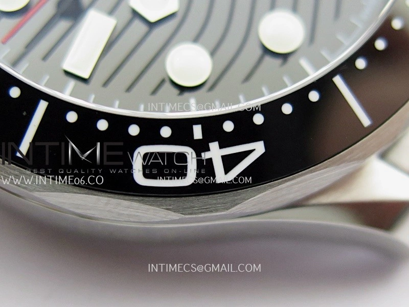 Seamaster Diver 300M Black Ceramic Bezel V4 VSF 1:1 Best Edition Black Dial On SS Bracelet Super Clone Asian 8800