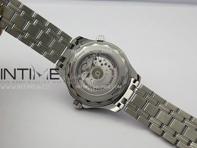 Seamaster Diver 300M Black Ceramic Bezel V4 VSF 1:1 Best Edition Black Dial On SS Bracelet Super Clone Asian 8800