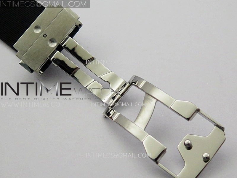 Classic Fusion 42mm Titanium JJZF 1:1 V2 Best Edition Black Dial On Black Rubber Strap