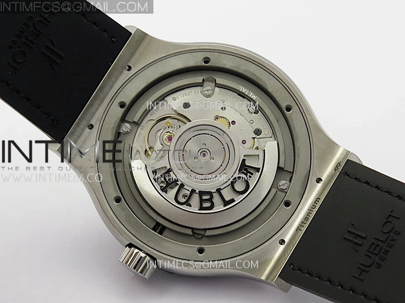 Classic Fusion 42mm Titanium JJZF 1:1 V2 Best Edition Black Dial On Black Rubber Strap
