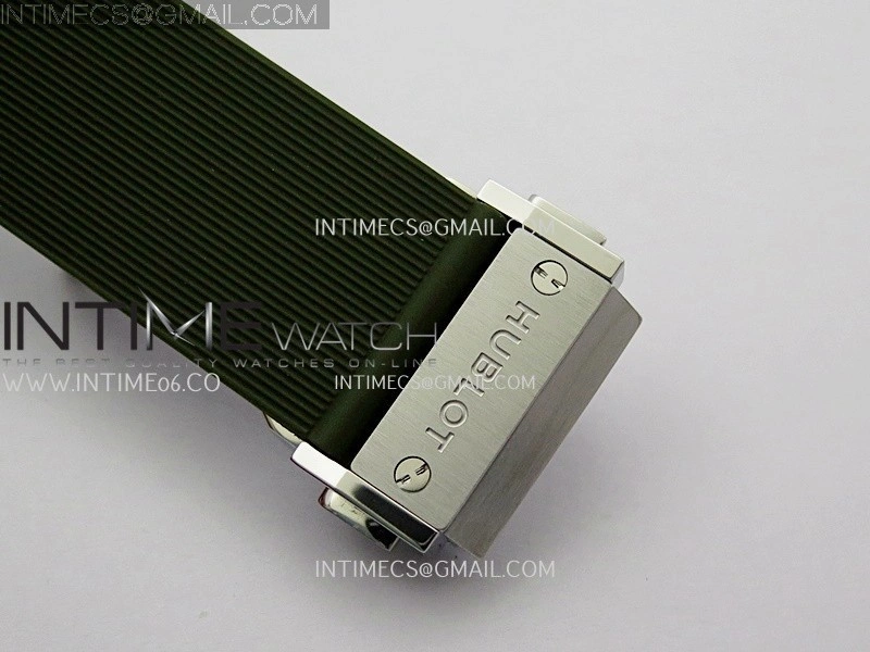 Classic Fusion 42mm Titanium JJZF 1:1 V2 Best Edition Green Dial On Green Rubber Strap