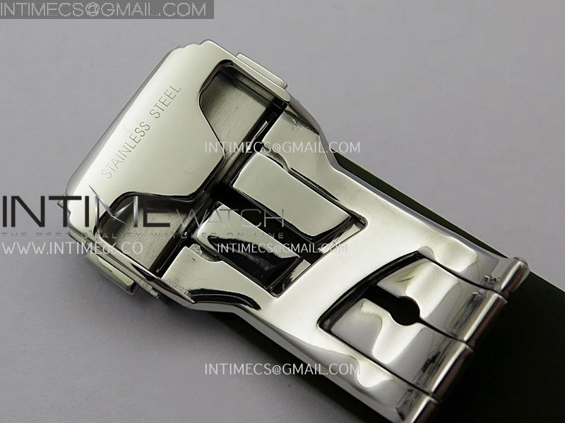 Classic Fusion 42mm Titanium JJZF 1:1 V2 Best Edition Green Dial On Green Rubber Strap