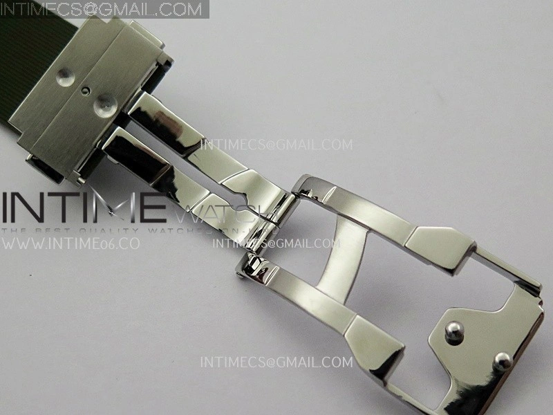 Classic Fusion 42mm Titanium JJZF 1:1 V2 Best Edition Green Dial On Green Rubber Strap