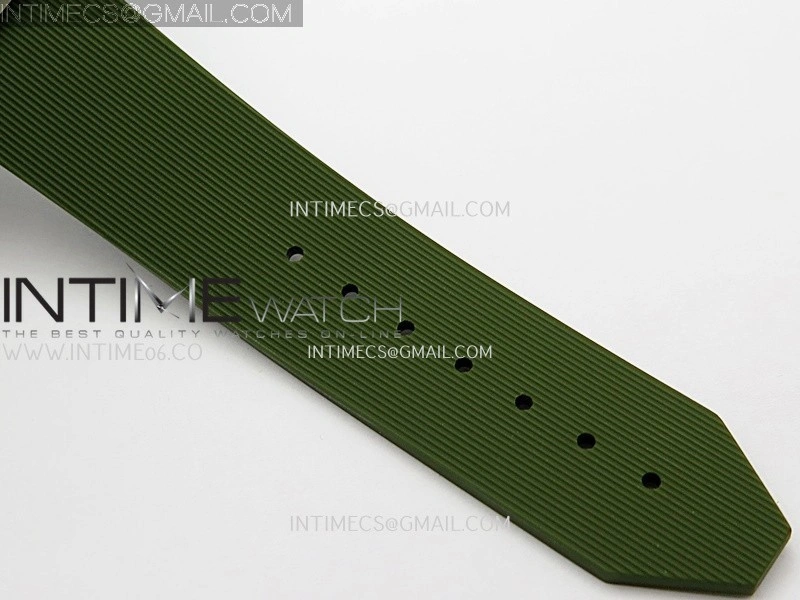 Classic Fusion 42mm Titanium JJZF 1:1 V2 Best Edition Green Dial On Green Rubber Strap
