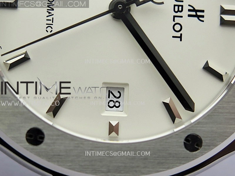 Classic Fusion 42mm Titanium JJZF 1:1 V2 Best Edition White Dial On Black Rubber Strap