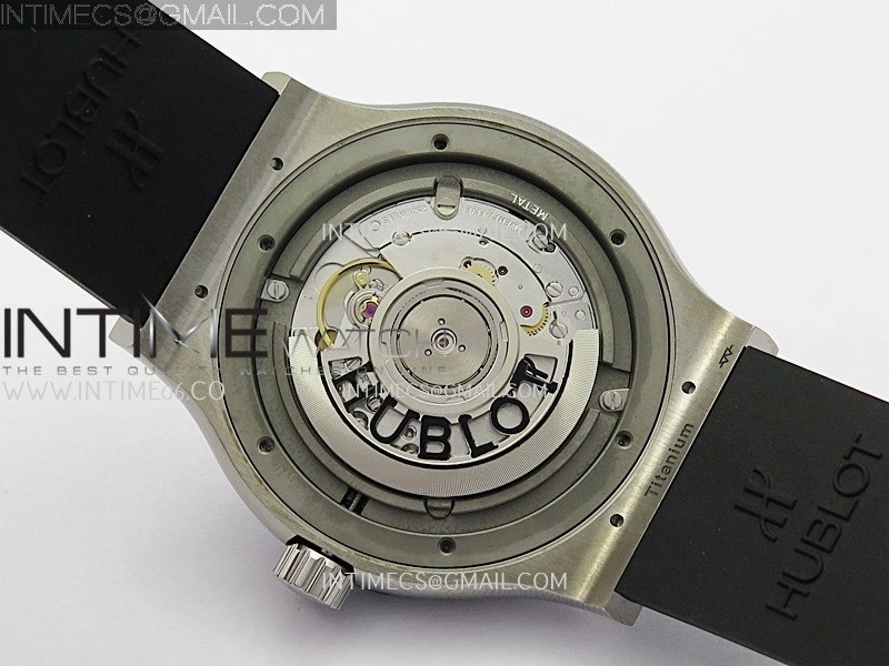 Classic Fusion 42mm Titanium JJZF 1:1 V2 Best Edition White Dial On Black Rubber Strap
