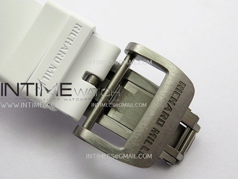 RM055 White Ceramic Umi Office 1:1 Best Edition Skeleton Dial White Rubber Strap RMUL2 Super Clone