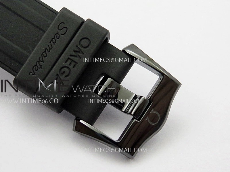 Seamaster Diver 300M Black Ceramic RG ORF 1:1 Best Edition Black Dial On Black Rubber Strap Super Clone Asian 8806