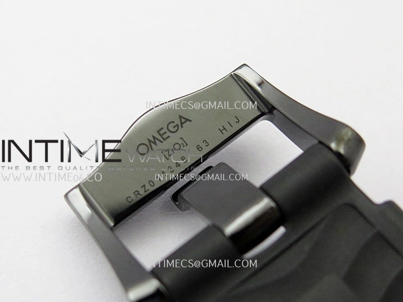 Seamaster Diver 300M Black Ceramic RG ORF 1:1 Best Edition Black Dial On Black Rubber Strap Super Clone Asian 8806