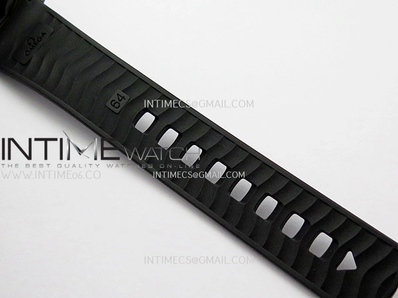 Seamaster Diver 300M Black Ceramic RG ORF 1:1 Best Edition Black Dial On Black Rubber Strap Super Clone Asian 8806