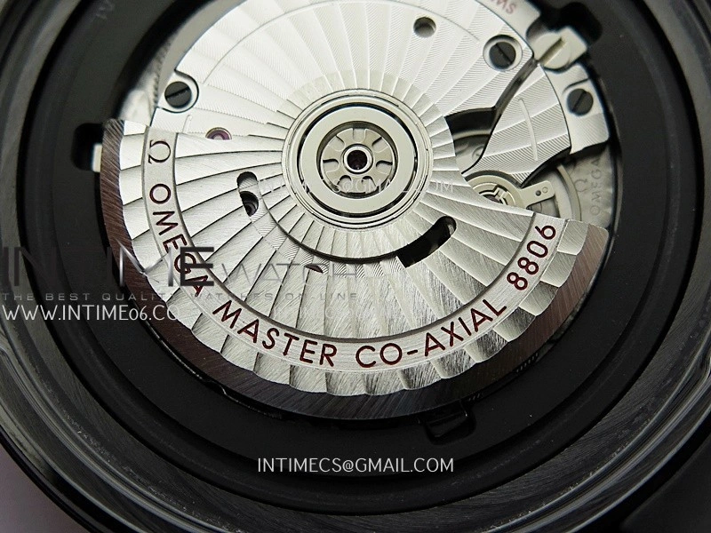 Seamaster Diver 300M Black Ceramic RG ORF 1:1 Best Edition Black Dial On Black Rubber Strap Super Clone Asian 8806