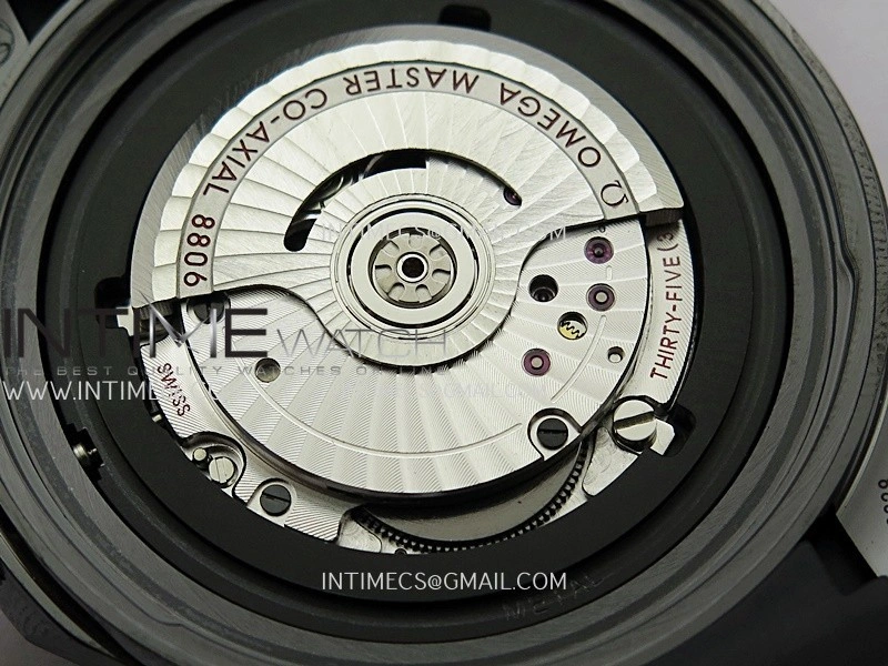 Seamaster Diver 300M Black Ceramic RG ORF 1:1 Best Edition Black Dial On Black Rubber Strap Super Clone Asian 8806