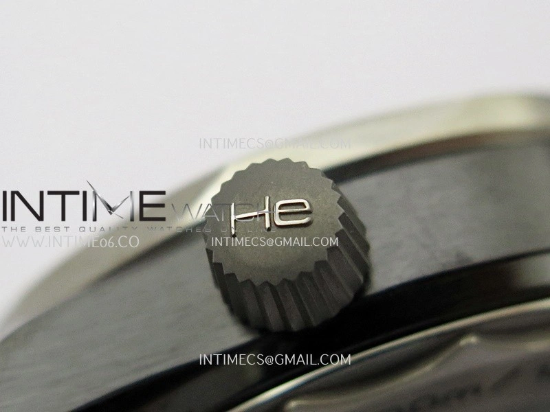 Seamaster Diver 300M Black Ceramic SS ORF 1:1 Best Edition Black Dial On Black Rubber Strap Super Clone Asian 8806