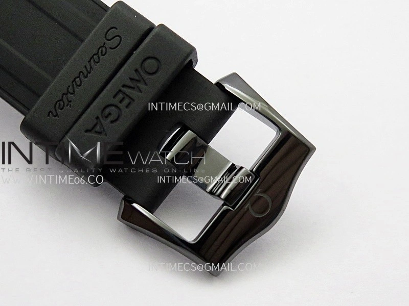 Seamaster Diver 300M Black Ceramic SS ORF 1:1 Best Edition Black Dial On Black Rubber Strap Super Clone Asian 8806