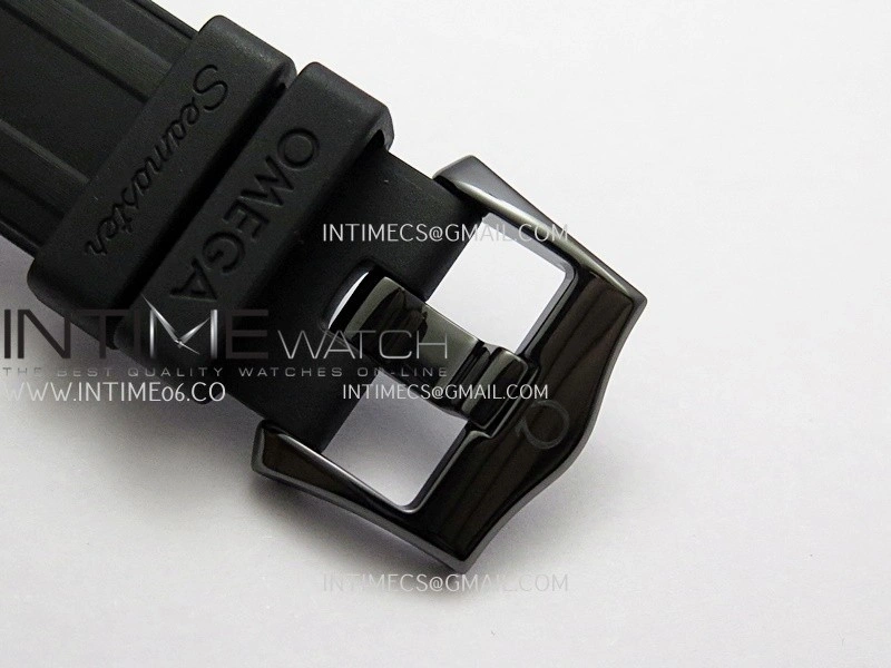Seamaster Diver 300M Black Ceramic SS VSF 1:1 Best Edition Black Dial On Black Rubber Strap Super Clone Asian 8806
