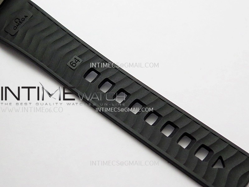 Seamaster Diver 300M Black Ceramic SS VSF 1:1 Best Edition Black Dial On Black Rubber Strap Super Clone Asian 8806