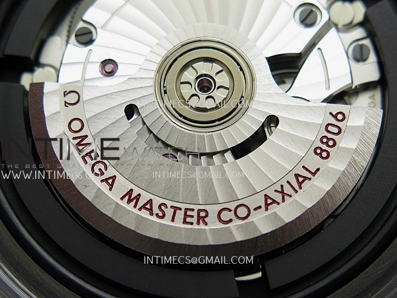 Seamaster Diver 300M Black Ceramic SS VSF 1:1 Best Edition Black Dial On Black Rubber Strap Super Clone Asian 8806