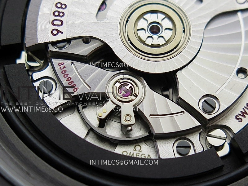 Seamaster Diver 300M Black Ceramic SS VSF 1:1 Best Edition Black Dial On Black Rubber Strap Super Clone Asian 8806