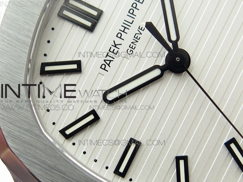 Nautilus Jumbo 5711 Super Replication PPF V4 1:1 Best Edition White Textured Dial on Black Leather Strap PPF324
