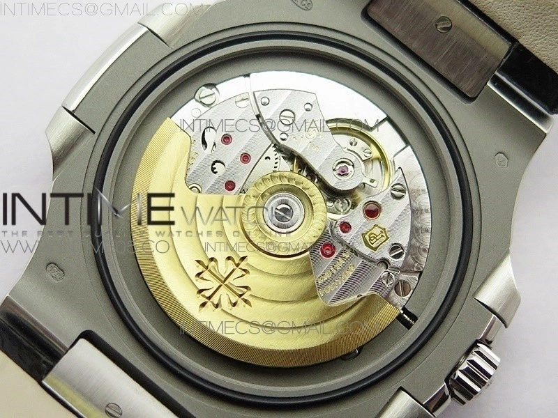 Nautilus Jumbo 5711 Super Replication PPF V4 1:1 Best Edition White Textured Dial on Black Leather Strap PPF324