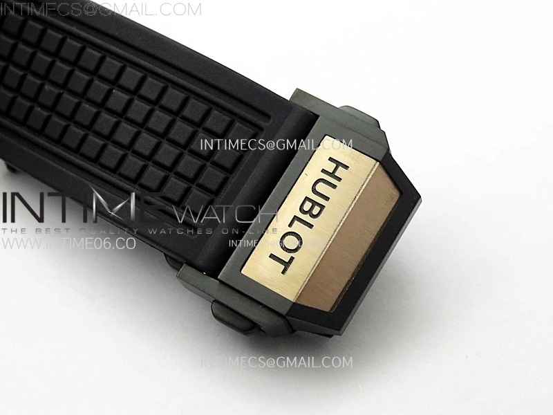 Square Bang Unico 42mm RG Ceramic BBF 1:1 Best Edition Skeleton Dial on Black Rubber Strap A1280
